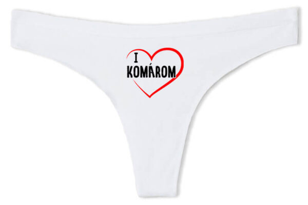 Tanga I love Komárom fehér