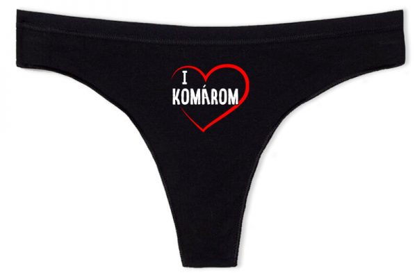 Tanga I love Komárom fekete