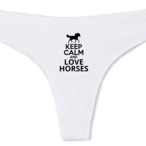 Keep calm and love horses lovas – Tanga