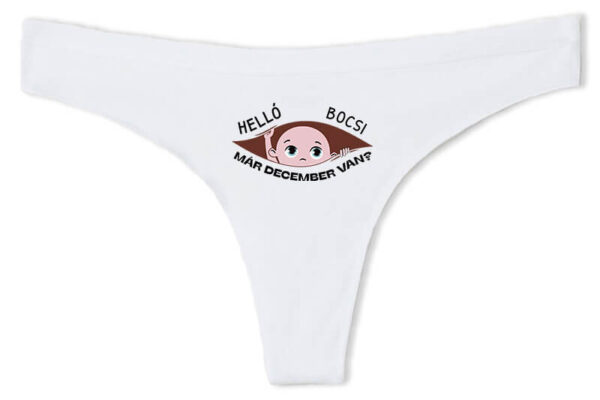 Tanga Már december van fehér