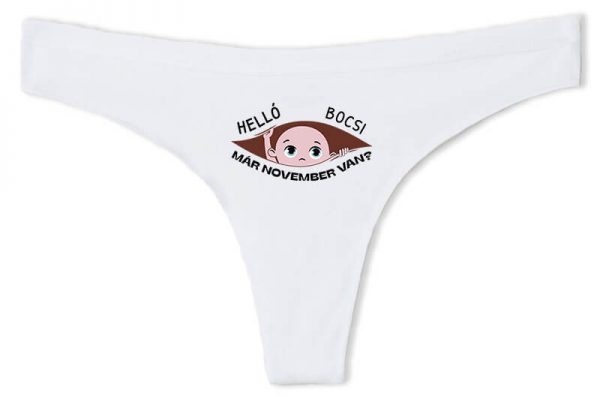 Tanga Már november van fehér