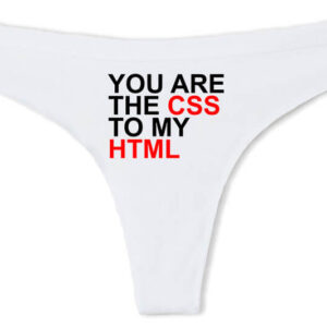 You are the SCC to my HTML – Tanga