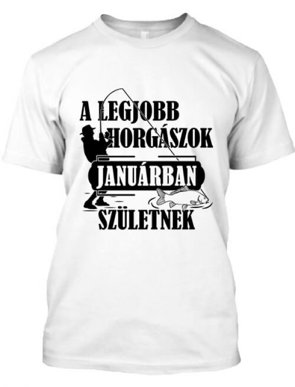 Januári horgászok  - Férfi póló
