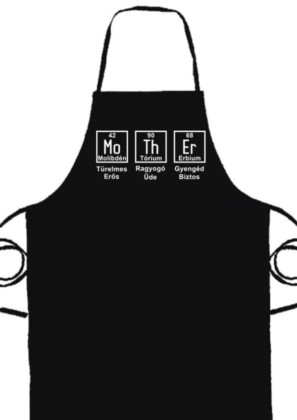 Kötény Anya kémia fekete