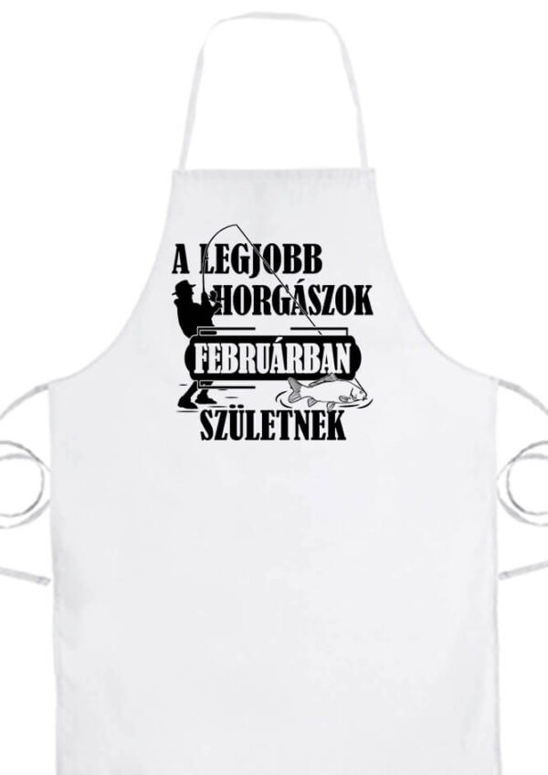 Februári horgászok- Basic kötény
