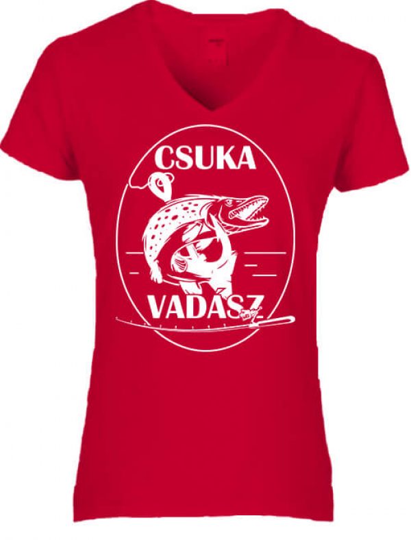 Csuka vadász - Női V nyakú póló