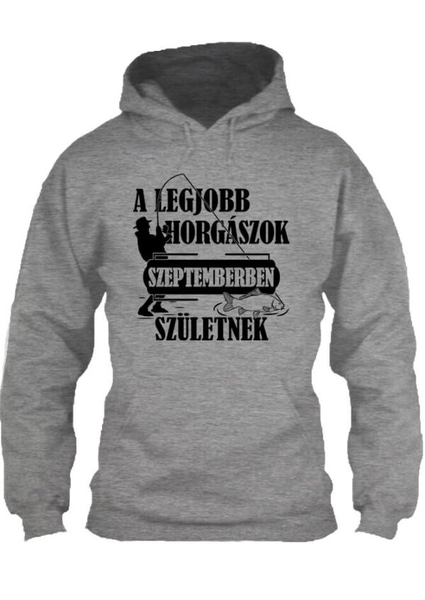 Szeptemberi horgászok - Unisex kapucnis pulóver