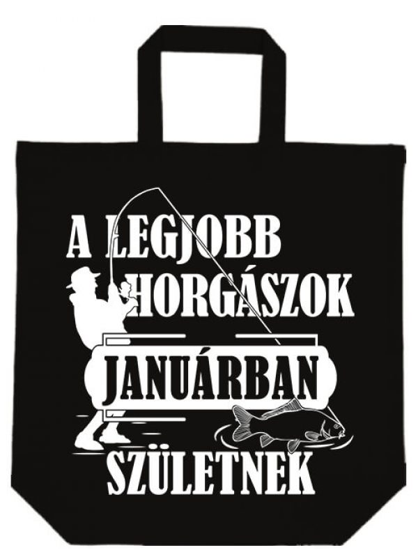 Januári horgászok- Basic rövid fülű táska