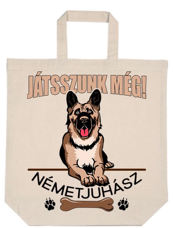 Játékos németjuhász- Basic rövid fülű táska
