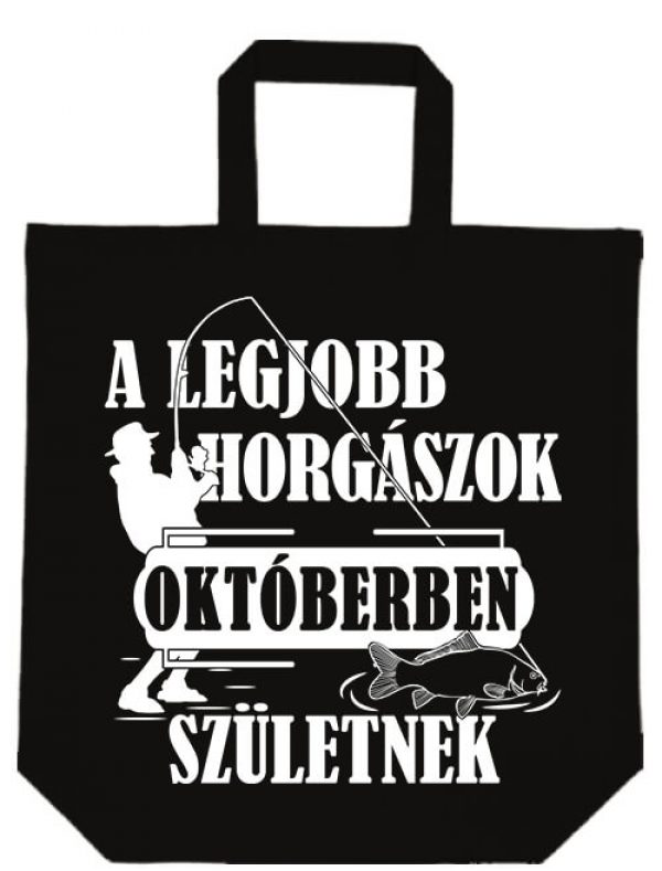 Októberi horgászok- Basic rövid fülű táska