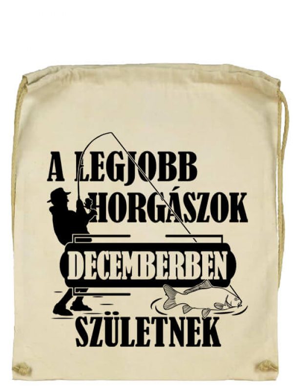 Decemberi horgászok- Prémium tornazsák