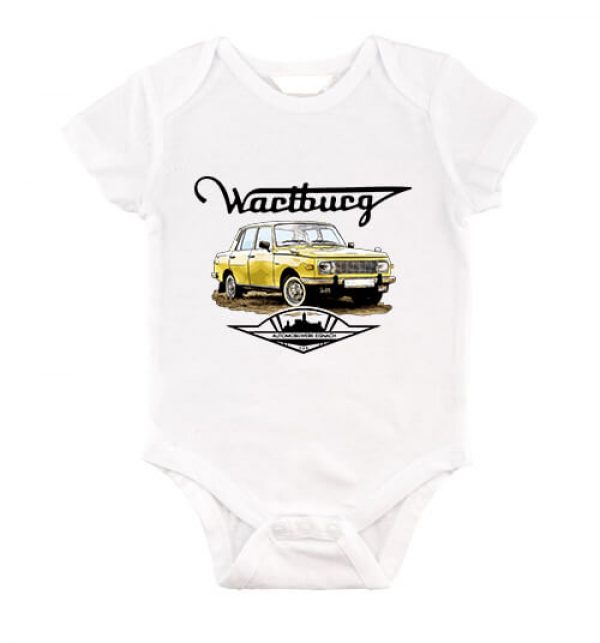 Baby body Wartburg fehér