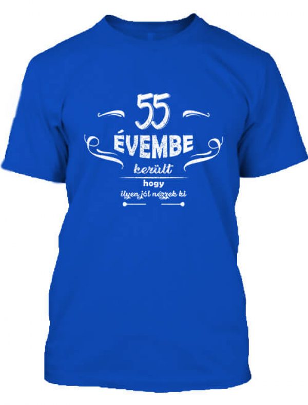 55 évembe születésnap  - Férfi póló