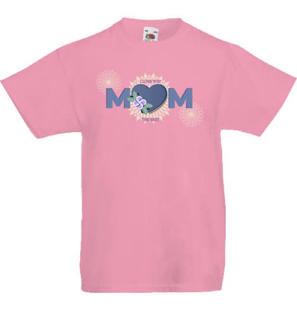 Gyerek póló anya a legjobb pink