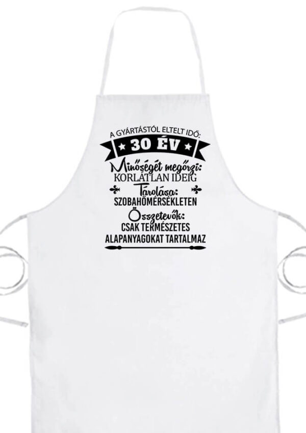 30 éves születésnap- Basic kötény