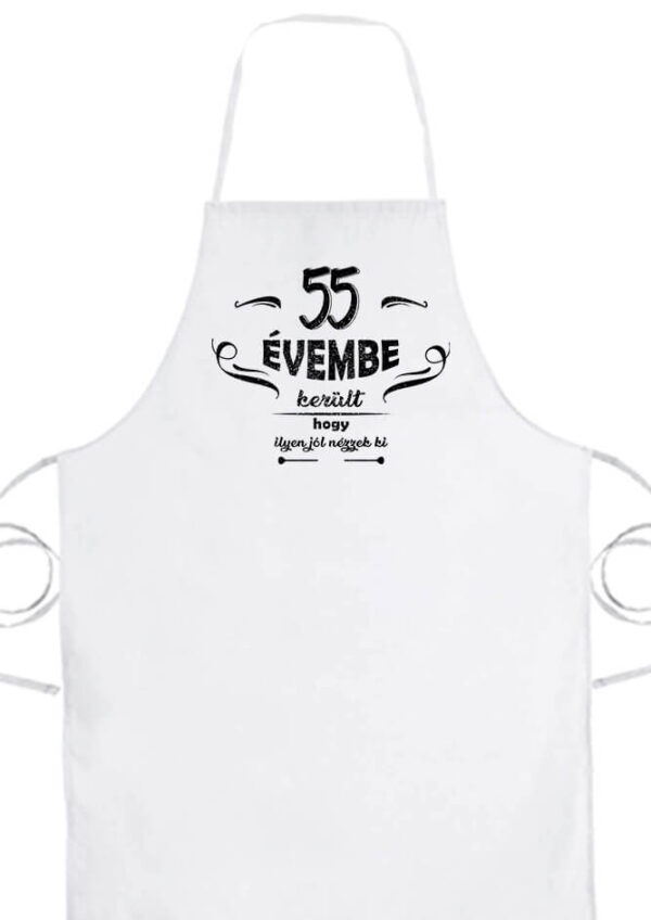 55 évembe születésnap- Basic kötény