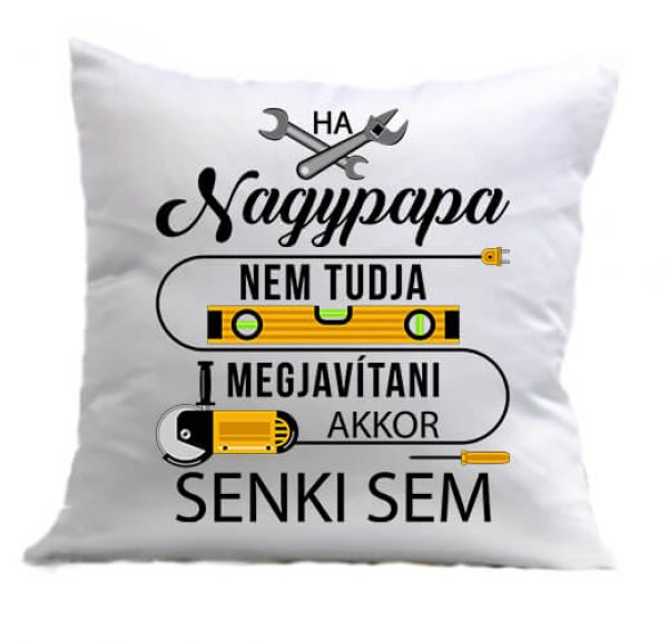 Párna Nagypapa megjavítja fehér