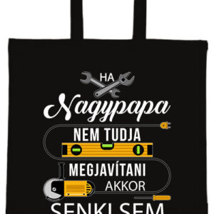 Nagypapa megjavítja – hosszú vagy rövid fülű vászontáska