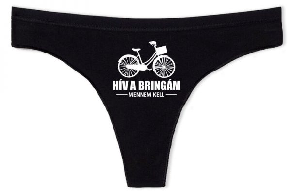 Tanga Hív a bringám fekete