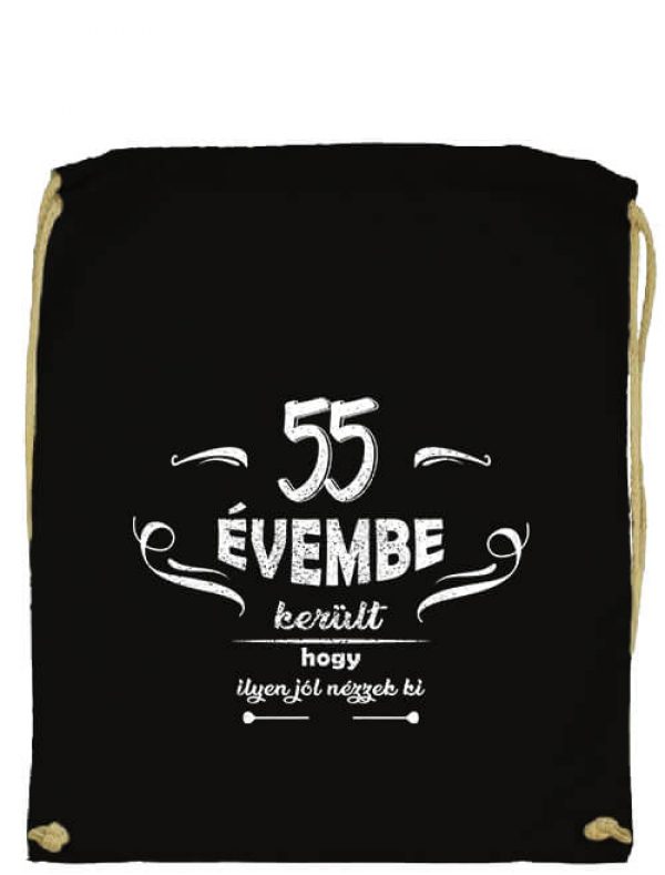 55 évembe születésnap- Basic tornazsák