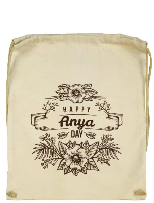 Tornazsák Happy anya day natúr