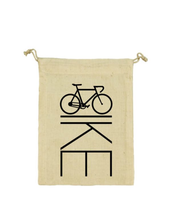 Vászonzacskó Bicikli kerékpár natur