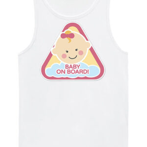 Baby on board lány – Férfi ujjatlan póló