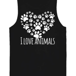 I love animals – Férfi ujjatlan póló