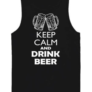 Keep calm beer sör – Férfi ujjatlan póló