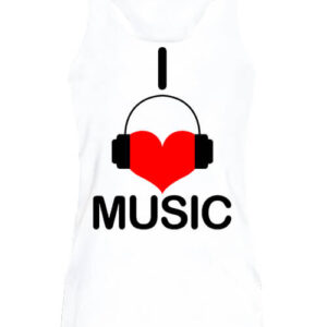 I love music – Női ujjatlan póló