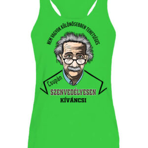 Szenvedélyes Einstein – Női ujjatlan póló