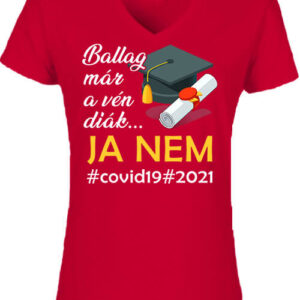 Nem ballagás 2021 – Női V nyakú póló