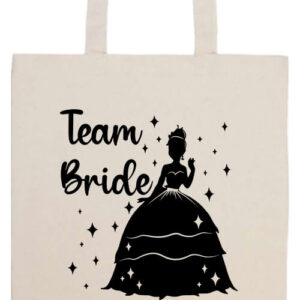 Team Bride Princess lánybúcsú- Prémium hosszú fülű táska