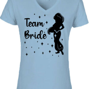 Team Bride Jázmin lánybúcsú – Női V nyakú póló