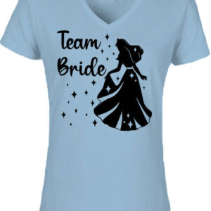 Team Bride Királykisasszony lánybúcsú – Női V nyakú póló