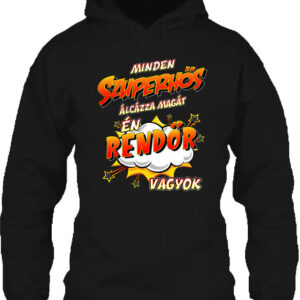 Szuperhős rendőr – Unisex kapucnis pulóver