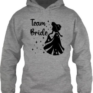 Team Bride Királykisasszony lánybúcsú – Unisex kapucnis pulóver