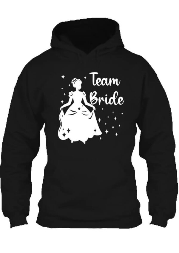 Team Bride Királylány lánybúcsú - Unisex kapucnis pulóver