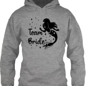 Team Bride Szirén lánybúcsú – Unisex kapucnis pulóver