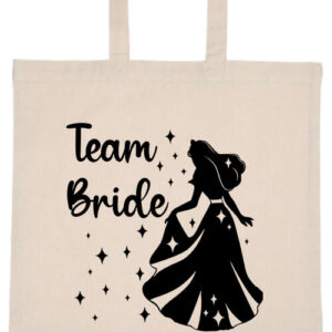 Team Bride Királykisasszony lánybúcsú- Basic rövid fülű táska