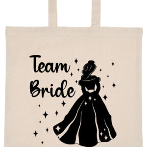 Team Bride Királynő lánybúcsú- Basic rövid fülű táska