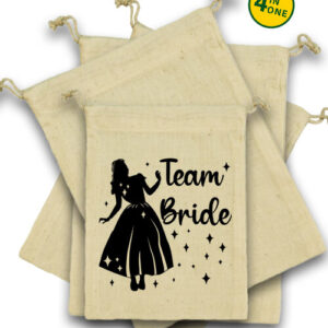 Team Bride Hercegnő lánybúcsú – Vászonzacskó szett