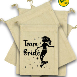 Team Bride Sellő lánybúcsú – Vászonzacskó szett
