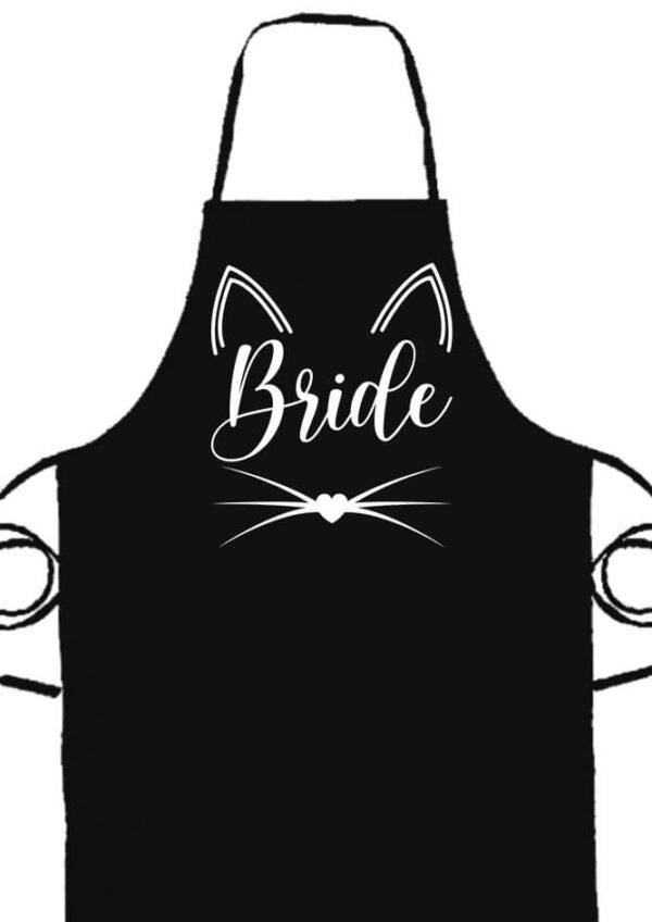 Kötény Cica Bride fekete