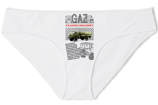 Női bugyi GAZ 66 fehér