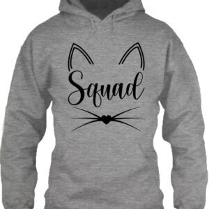 Cica squad – Unisex kapucnis pulóver