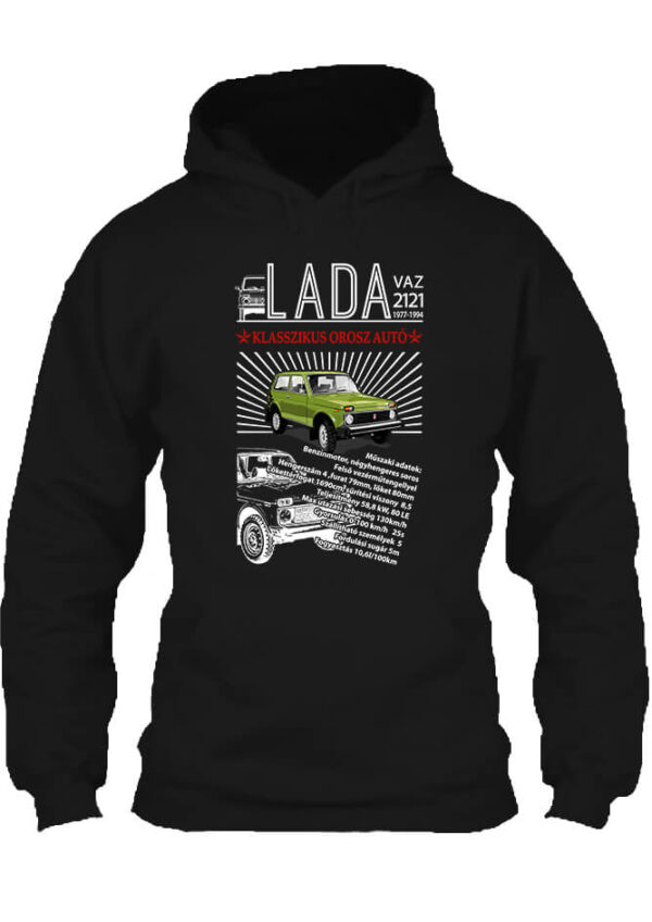 Lada Niva - Unisex kapucnis pulóver