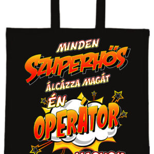 Szuperhős operátor – hosszú vagy rövid fülű vászontáska