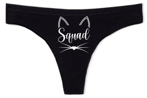Tanga Cica Squad fekete