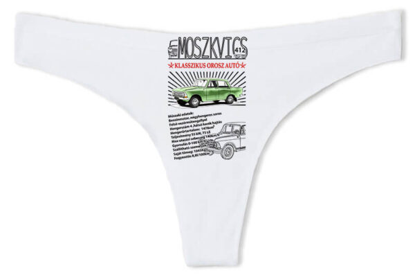 Tanga Moszkvics 412 fehér